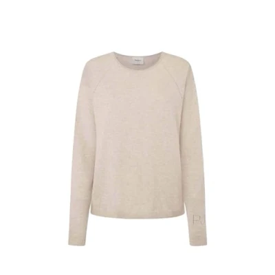 Image of Pepe Jeans Women&#039;s Isela Crew Neck, Knitwear, Brown, S