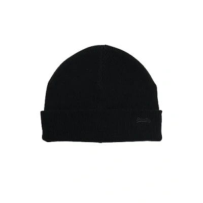 Image of Superdry Vintage LOGO Beanie, Men&#039;s, Size: One Size, Black