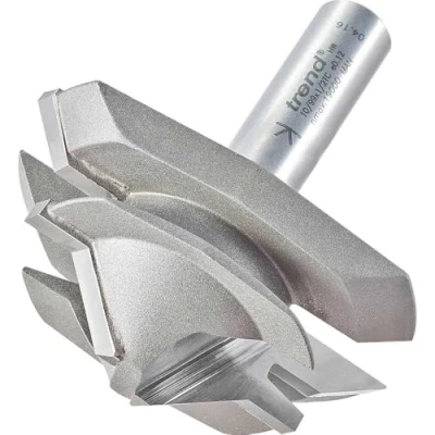 Image of Trend Professional Mitre Lock Jointer Router Bit, 1/2 Inch Shank, 68mm Cut Diameter, 30mm Length, 45 degree Angle, 10/99X1/2TC