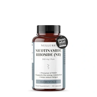 Image of Nullure Nicotinamide Riboside (NR) NAD Precursor + 300mg Purity +99% Vegan Antifatigue · Anti Age Metabolism Energy NMN Alternative 60 Capsules (2 Months)