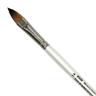 Image of KUM 514.04.11 Memory Point Brushes ct, Memtip Pin ct# 14, Cat Tongue Shape, 1 Piece