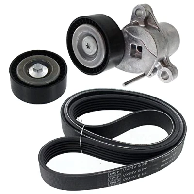 Image of 1761929, 1761930, 1761931, 2431339, 2431347 V ribbed belt set SKF VKMA 34219 FORD: FIESTA 6, FOCUS 3, 3 Turnier