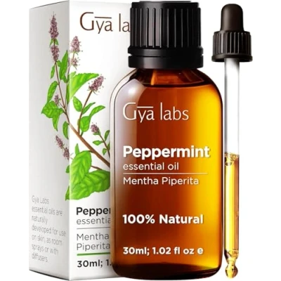 Image of Gya Labs Peppermint Oil for Healthy Hair Mint Essential Oils Natural Diffuser, Skin &amp; (30ml)