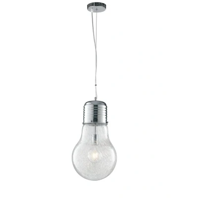 Image of LAMPD Ribbon Pendant Ceiling Light Chrome 120x15x19cm