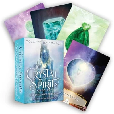 Image of The Crystal Spirits Oracle: A 58 Card Oracle Deck and Guidebook for Healing Messages, Divination, Clarity Spiritual Guidance