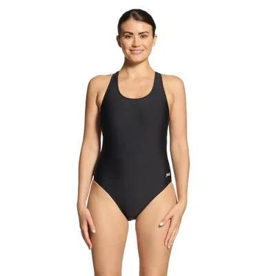 Image of Zoggs Women&#039;s Coogee Sonicback Ecolast Swimwear, Black, 42 UK