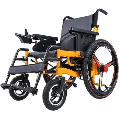 Image of WMMY Super Heavy Duty Electric Wheelchair Folding, Polymer Li ion Battery, Power Or Use As Manual Wheelchair, Up To 15 Miles Range