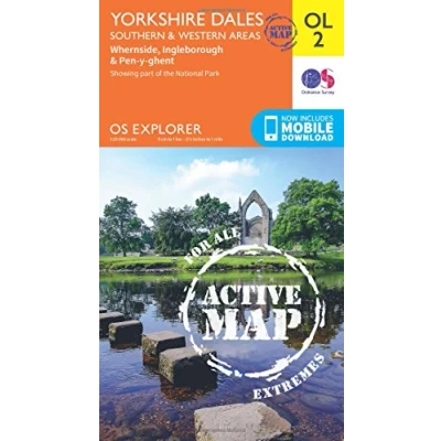 Image of Yorkshire Dales Southern &amp; Western Areas, Whernside, Ingleborough Pen y Ghent: OL 02 (OS Explorer Map)