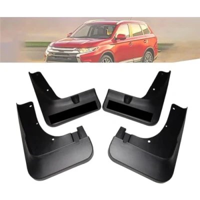 Image of Car Mud Flaps Mudflap For Mitsubishi Outlander 2016 2019, Wheel Protection Accessories splash guards fender Waterproof Tire Mudflaps Protector