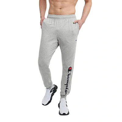 Image of Champion Men&#039;s Classic Jersey Sweatpants, Oxford Gray 586296, M UK