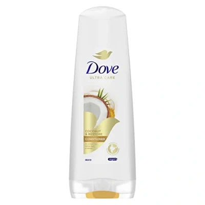 Image of Dove Restoring Rituals Coconut Conditioner For Men And Women, Professional Deep Cleansing All Hair Types Colours, (350 ml), pack of 6