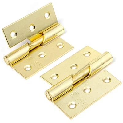 Image of Pair of Right Hand Brass Rising Butt Hinges 75mm/3&quot;