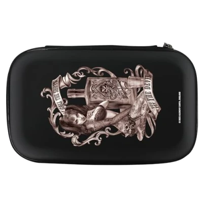 Image of Officially Licensed Alchemy Darts Case Gothic Tattoo Design Storage Wallet (You Pay The Devil)
