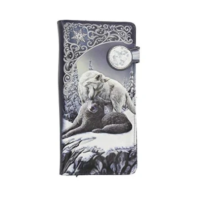 Image of Nemesis Now B4359M8 Snow Kisses Lisa Parker Embossed Purse 19cm Grey, PU, One Size