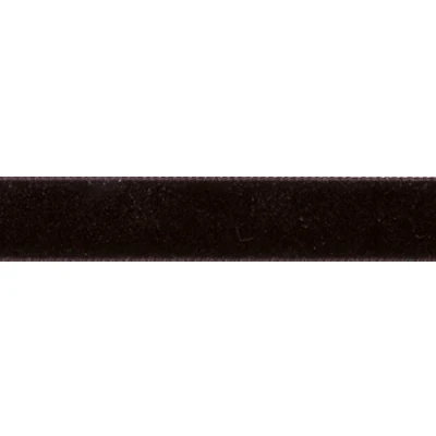 Image of Berisfords Velvet Ribbon, Black Coffee, 10.2 x 5.6 cm