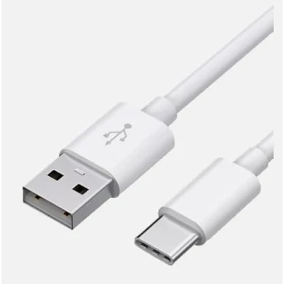 Image of LockMingle Fast Charging USB A to C type Charge and Sync Cable For Mobile Phones Tablets (WHITE c) 1M