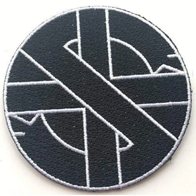 Image of Crass Logo Punk Symbol Embroidered Patch