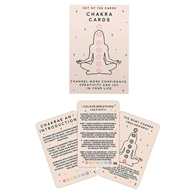 Image of Gift Republic GR490094 100 Chakra Cards, Black