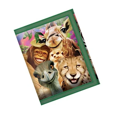 Image of 3D LiveLife Wallets Safari Smiles from Deluxebase. Lenticular Wild Animal Wallet. Cash, Coin and Card Holder with Artwork Licensed Renowned Artist Michael Searle