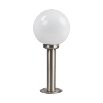 Image of Lindby pillar light Vedran, height 45 cm, glass, stainless steel