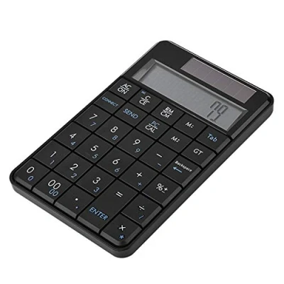 Image of 2 In 1 Numeric Keypad Keyboard, Mini 2.4G USB Wireless 29 Keys Keyboard &amp; Calculator with LCD Display Fit for Windows xp/Vista / 7/8 10