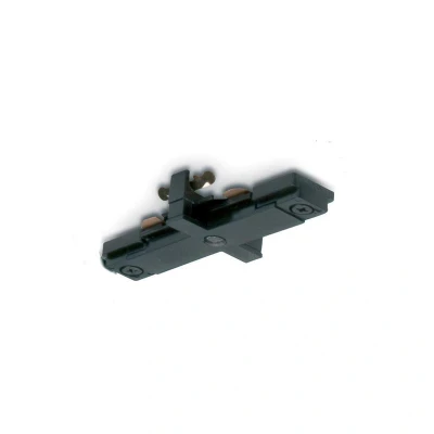 Image of Mainline Mains IP20 Straight Track Connector Black JCC