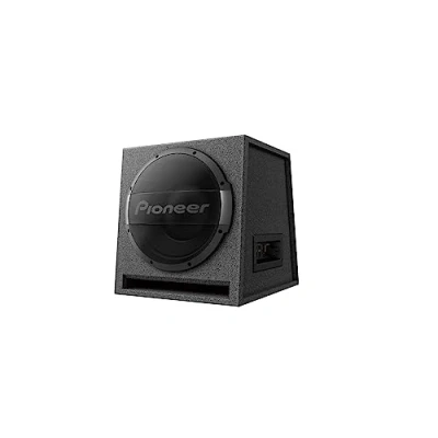 Image of Pioneer TS WX1210AH active subwoofer, powerful enclosure subwoofer with 1500 W maximum power, 30 cm in MDF enclosure, IMPP diaphragm, black, rated input power 600