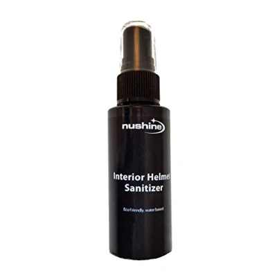 Image of Nushine Interior Helmet Cleaner Sanitiser 50ml for Motorcycle Helmets, Bike Helmets and Safety (Ecofriendly, Water Based Solvent Free formula)