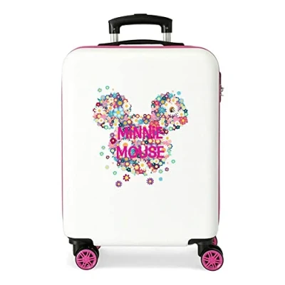 Image of Disney Minnie Sunny Day Pink Cabin Suitcase 37 x 55 20 cm Rigid ABS Combination Lock 34 Litre 2.6 kg 4 Double Wheels Hand Luggage