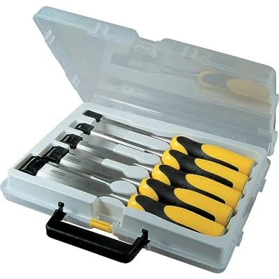 Image of Stanley 216885 Dynagrip Chisel with Strike Cap Set (5 Pieces)