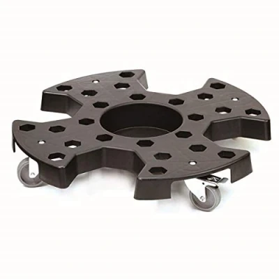 Image of KATSU Tyre Storage Transport Dolly, 136KG Capacity, Heavy Duty Anti Slip 4 Swivel Casters Car Vechicle Truck Tire Wheel Moving Dolly Rolling Cart with Brake (64 x 64 11.5cm)