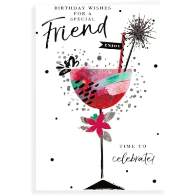 Image of for A Special Friend Birthday Card her Size 6&quot; X 9&quot;