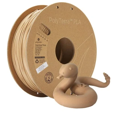 Image of Polymaker 70909 PolyTerra Filament PLA geringerer plasticgehalt 1.75mm 1000g Nuss Braun 1 pc(s)