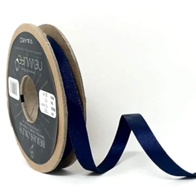 Image of Berisfords 10mm 13 Navy NewLife Satin Ribbon 100% Recycled 20m Reel
