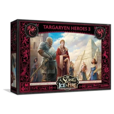 Image of A Song of Ice and Fire Tabletop Miniatures Game Targaryen Heroes III Box Set Strategy for Teens Adults Ages 14+ 2+ Players Average Playtime 45 60 Minutes Made by CMON