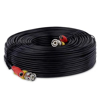 Image of SSL BNC Video Power Cable For CCTV Camera DVR Security System (30M, Black)