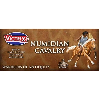 Image of Victrix VXA022 Numidian Cavalry 12 Figure Set 28mm Plastic Miniatures Warrior of Antiquity