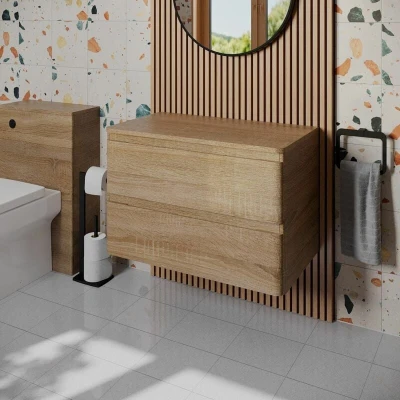 Image of Regis Forma Wood Wall Hung Countertop Vanity Unit without Basin 800mm
