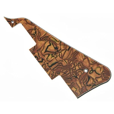 Image of KAISH LP Standard Pickguard Guitar Pick Guard Scratch Plate for Les Paul Guitars Made in USA Tiger Stripe