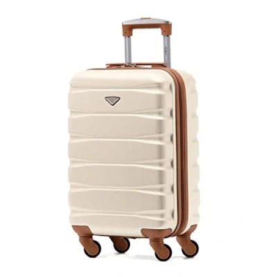 Image of Flight Knight Lightweight 4 Wheel ABS Hard Case Suitcases Cabin Carry On Hand Luggage Approved for Over 100 Airlines Including easyJet, British Airways, RyanAir, Virgin Atlantic, Emirates &amp; Many More