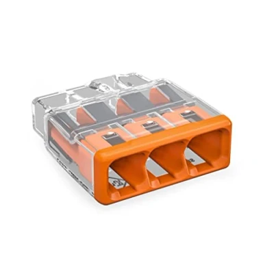 Image of WAGO 221 412 x100, 413 x50, 415 x25 Splicing Connector Conductors 0.14 4 mm². Compact Design with Lever