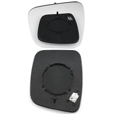 Image of FITS PEUGT Bipper Year 2008 To 2018 Left Hand Side Door Mirror Glass With base Plate(heated)