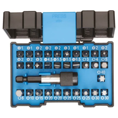 Image of GEDORE bit Box Allround, 32 piece, set with holder and screwdriver inserts, 1/4&quot;, 6.3 mm, Do it yourselfers, 666 032 A