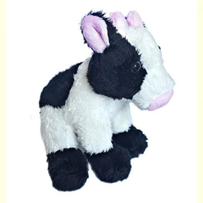 Image of Ravensden 15cm Black and White Cow Cuddly Soft Toy