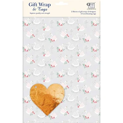 Image of Gift Wrap &amp; Tags Swans