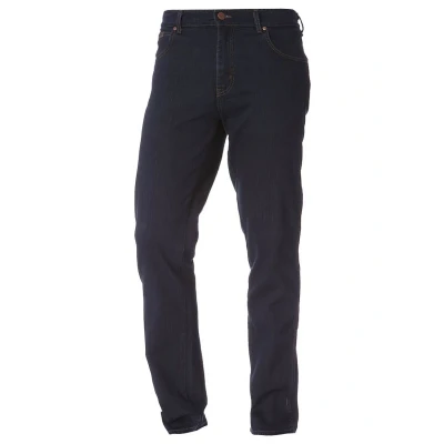 Image of Wrangler Texas Straight leg jeans, Men&#039;s, Size: 36x36, Blue/black