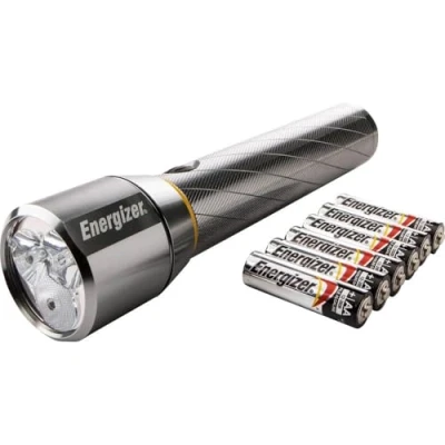 Image of Energizer Full LED Torch / Flashlight Range For Emergency, Camping &amp; Hiking (Compact, Headlight, Duo, Metal Lantern Torches) (Vision HD +6AA Batts)