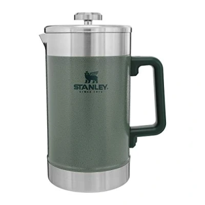 Image of Stanley 10 02888 007 The Stay Hot French Press Hammertone Green 48OZ / 1.4L