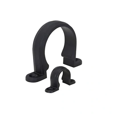 Image of Single Way Snap On Saddle Clip Black Polypropylene 15 mm OD tube