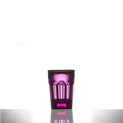 Image of Virtually Unbreakable Polycarbonate Shot Elite Remedy 25ml Neon Red Pack of 24